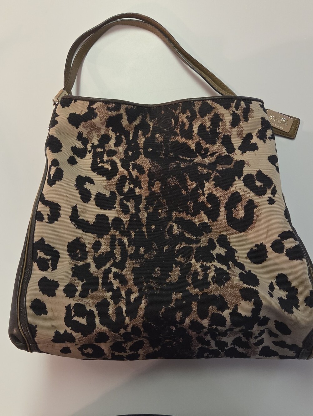 Coach Animal Print Madison Ocelot Phoebe Shoulder Bag